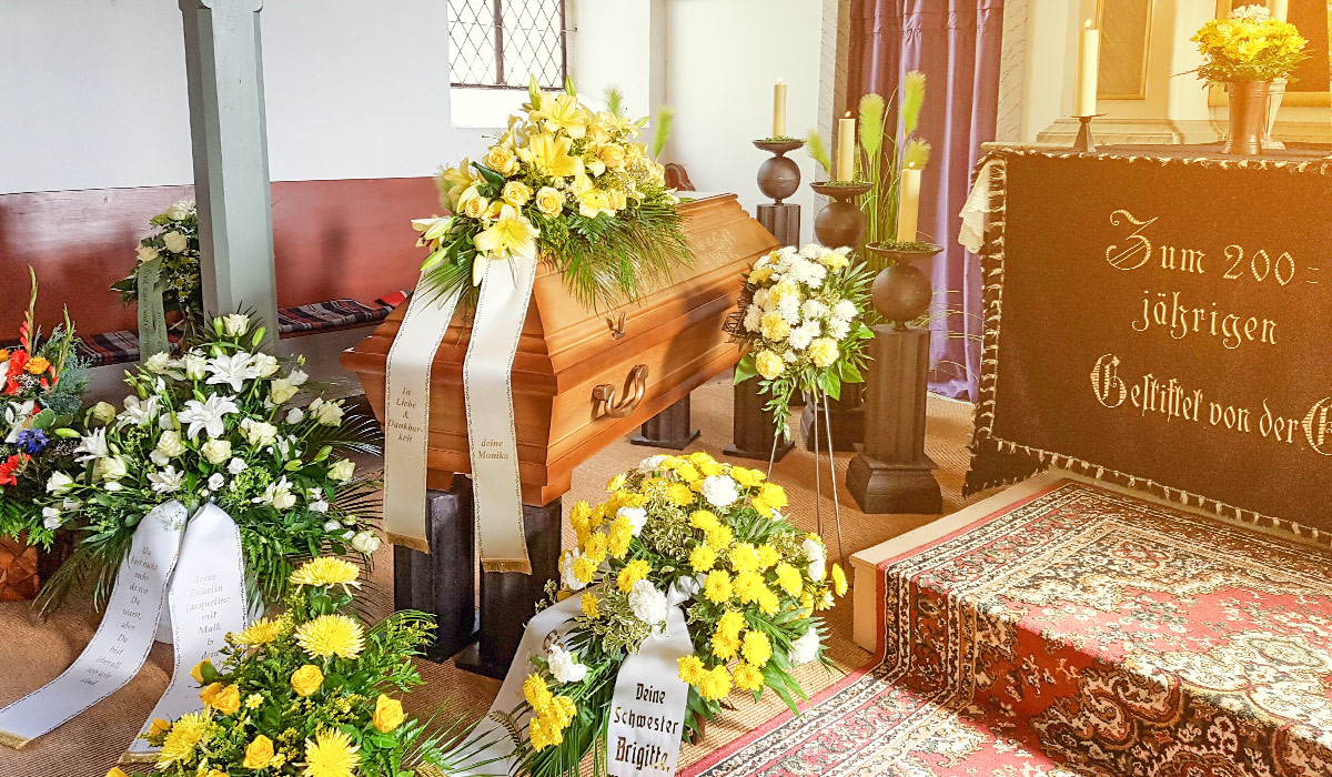 Bestattungsinstituts.